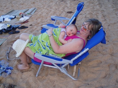 Nana Cuddles with Molly